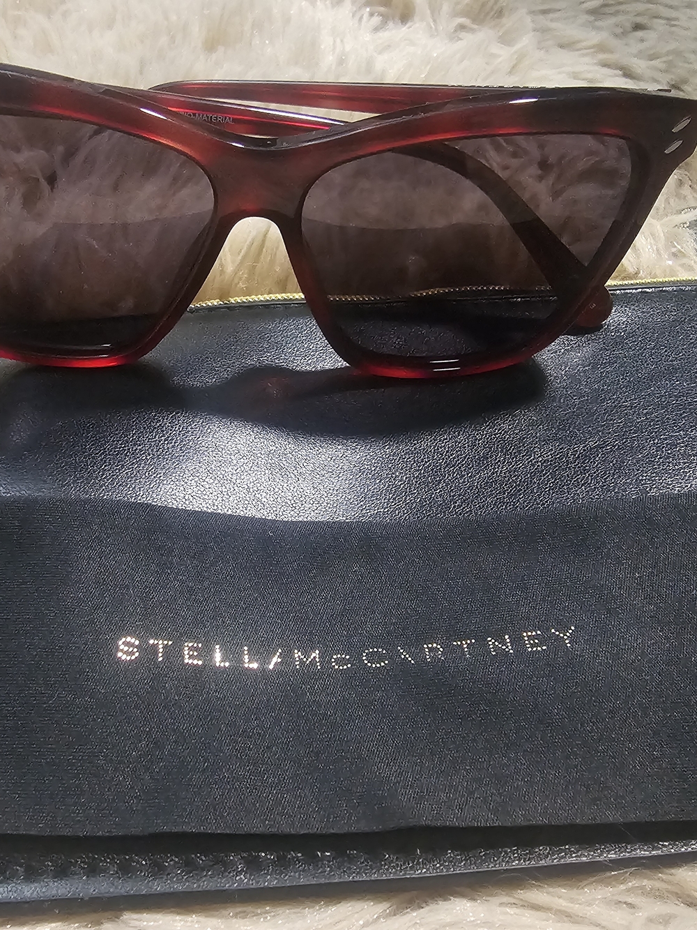 Stella McCartney Women's Red Cat-Eye Sunglasses